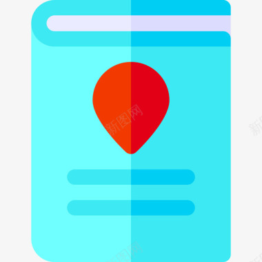 旅行指南旅行app35扁平图标