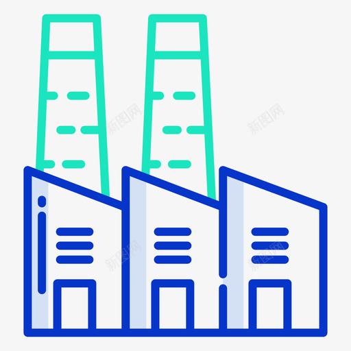 工厂石油工业27轮廓颜色svg_新图网 https://ixintu.com 工厂 石油工业 轮廓 颜色