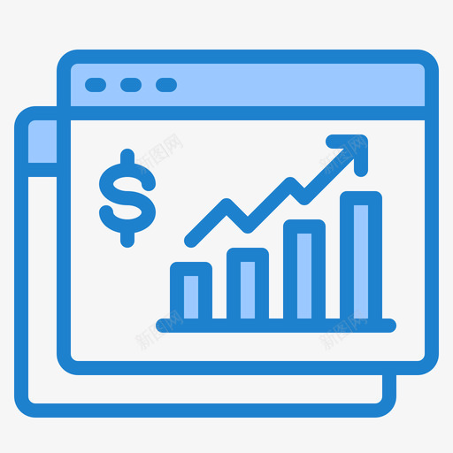 报告财务48蓝色svg_新图网 https://ixintu.com 报告 财务 蓝色