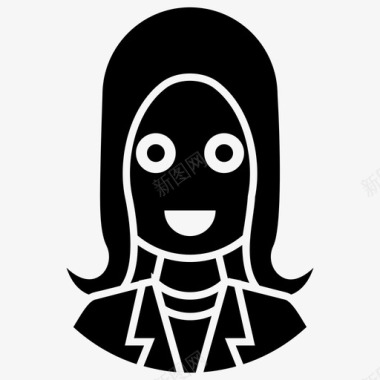 成年女性化身成年女性女性图标