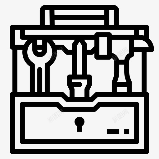 工具箱常用工具1线性svg_新图网 https://ixintu.com 工具箱 常用工具 线性