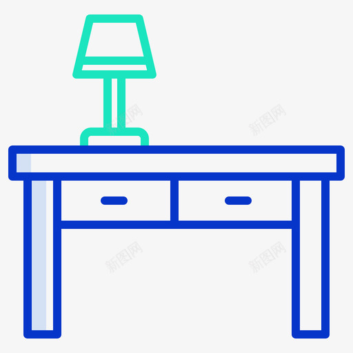 办公桌生活方式47轮廓颜色svg_新图网 https://ixintu.com 办公桌 生活方式 轮廓 颜色