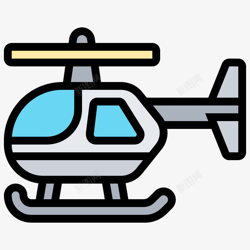 直升机警察局8线性颜色svg_新图网 https://ixintu.com 直升机 警察局 线性 颜色