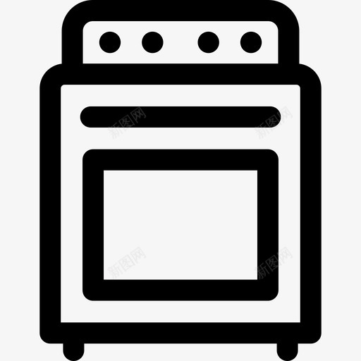 烤箱家庭生活27线性svg_新图网 https://ixintu.com 烤箱 家庭生活 线性