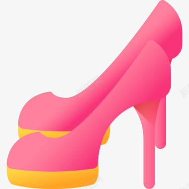 高跟鞋instagram亮点故事美女3色彩图标
