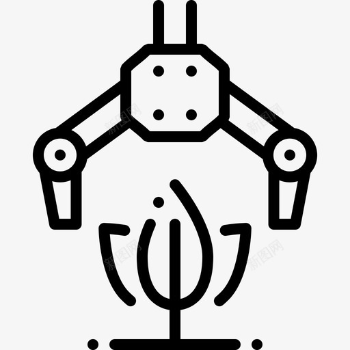机器人智能农场72线性svg_新图网 https://ixintu.com 机器人 智能 农场 线性