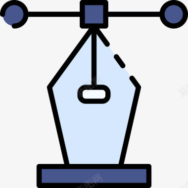 钢笔工具设计168线颜色图标