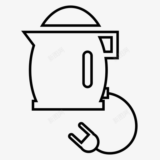 电水壶手绘素描svg_新图网 https://ixintu.com 电水壶 手绘 素描 茶壶 厨房用品