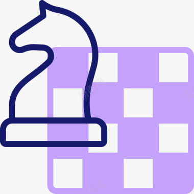 国际象棋创业企业6线颜色图标