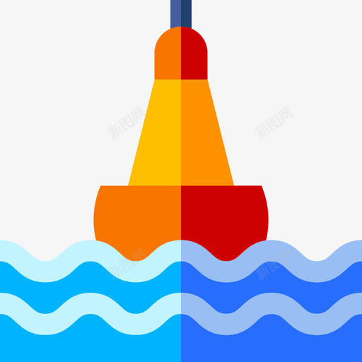 浮标钓鱼71扁平svg_新图网 https://ixintu.com 浮标 钓鱼 扁平