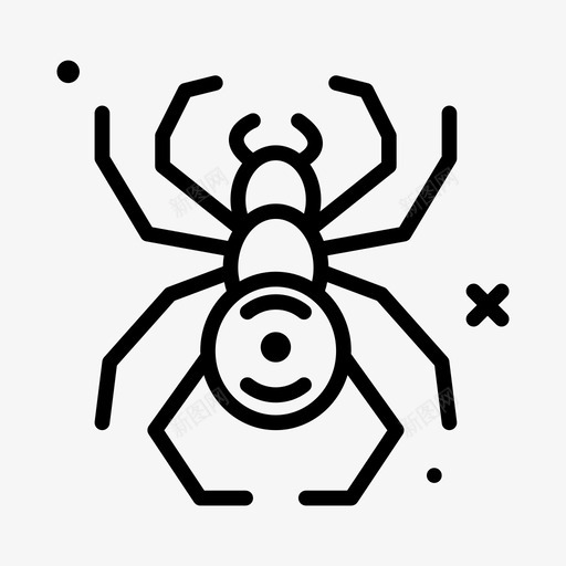 蜘蛛昆虫6线状svg_新图网 https://ixintu.com 蜘蛛 昆虫 线状