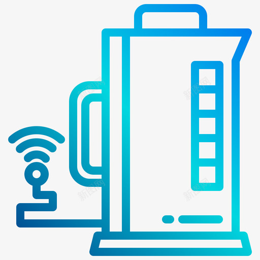 咖啡壶智能家居3线性渐变svg_新图网 https://ixintu.com 咖啡壶 智能家居 线性 渐变
