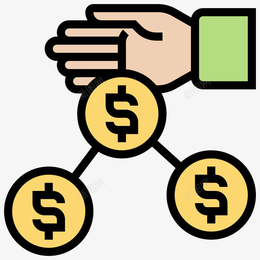 投资金融知识3线条色彩svg_新图网 https://ixintu.com 投资 金融 知识 线条 色彩