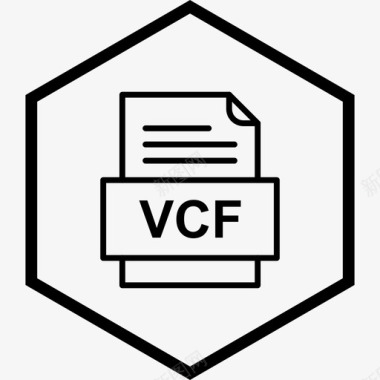 vcf文件文件文件类型格式图标