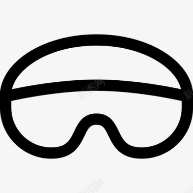 防护眼镜covid防护设备1线性图标