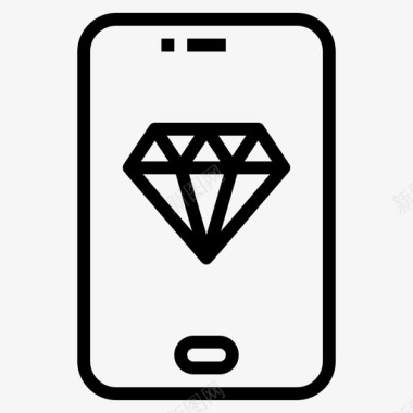 Diamond智能手机技术11线性图标