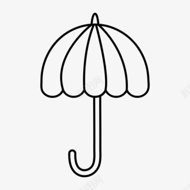伞配件时尚图标