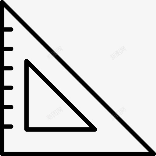 三角尺165型直线型svg_新图网 https://ixintu.com 三角尺 直线 线型