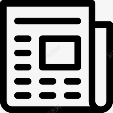报纸机场163直线图标