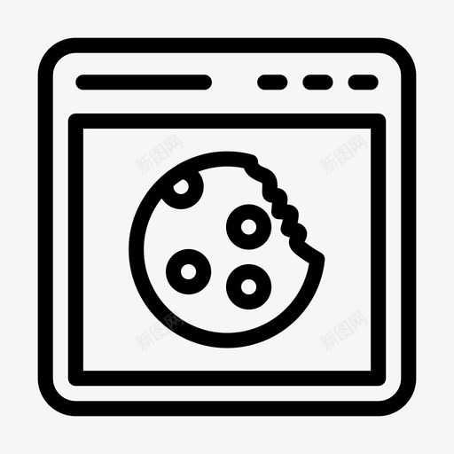 cookie浏览器cookieinternetsvg_新图网 https://ixintu.com cookie 浏览器 internet 联机 窗口 宿主 字形