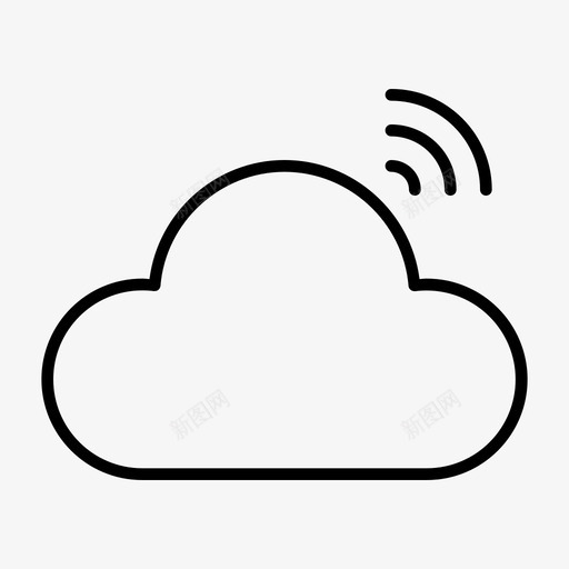 云信号连接网络svg_新图网 https://ixintu.com 信号 连接 网络 天气 应用程序 用户界面