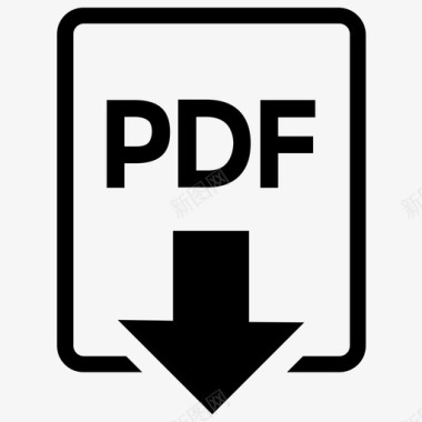 pdf文档文件类型图标