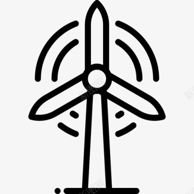 风车电气能源图标