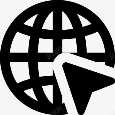 点击网络应用搜索引擎优化填充图标
