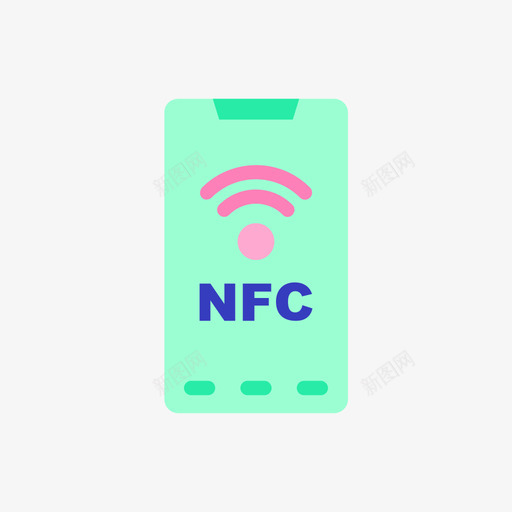 Nfc物联网130扁平svg_新图网 https://ixintu.com Nfc 联网 扁平