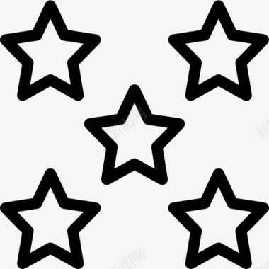 5颗星5票直系图标