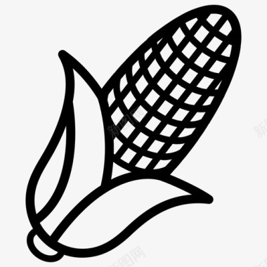 玉米食品爆米花图标