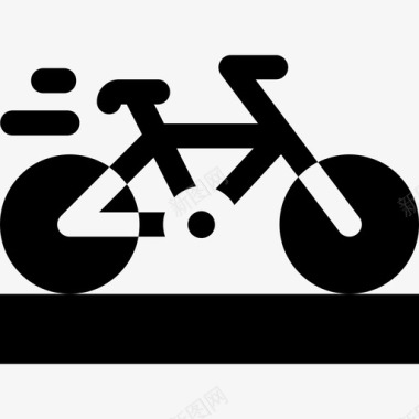自行车活跃的生活方式45充满活力图标