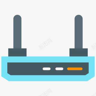 Wifi路由器记者18号扁平图标