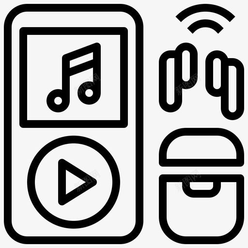 Ipod小工具46线性svg_新图网 https://ixintu.com Ipod 小工 工具 线性