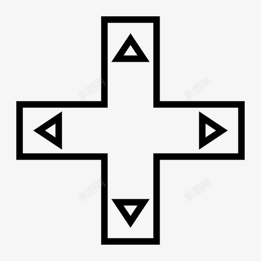 方向板游戏控制游戏板svg_新图网 https://ixintu.com 方向 游戏 控制 移动 按钮 技术