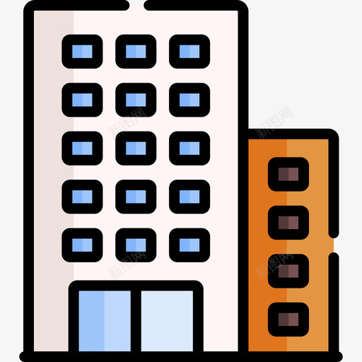 建筑城市28号楼线颜色svg_新图网 https://ixintu.com 建筑 城市 28号楼 颜色