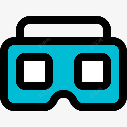 Vr眼镜虚拟现实123线性彩色svg_新图网 https://ixintu.com Vr 眼镜 虚拟现实 线性 彩色