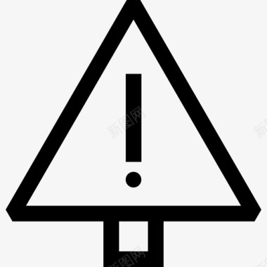 警告信号和禁令9线性图标