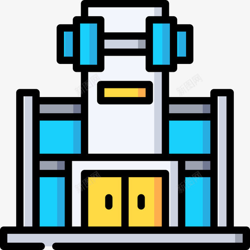 健身房健身房90线性颜色svg_新图网 https://ixintu.com 健身房 线性 颜色