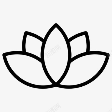 莲花佛教花卉图标