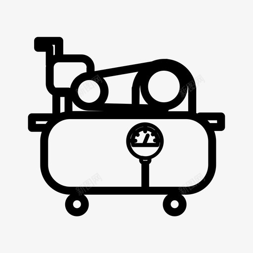 压缩机气压机器svg_新图网 https://ixintu.com 压缩机 气压 机器 气管