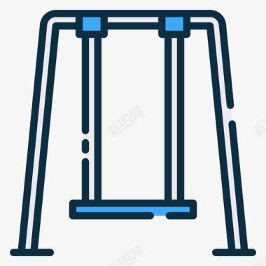 秋千游乐场62线颜色图标
