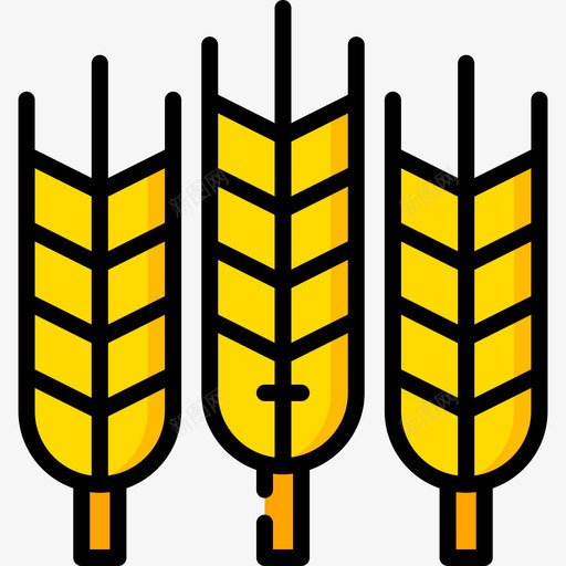 小麦自然133线性颜色svg_新图网 https://ixintu.com 小麦 自然 线性 颜色