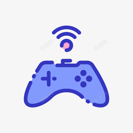 Gamepad物联网128线性颜色svg_新图网 https://ixintu.com Gamepad 联网 线性 颜色