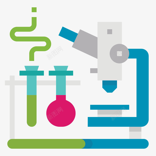 实验室流行病1扁平svg_新图网 https://ixintu.com 实验室 流行病 扁平
