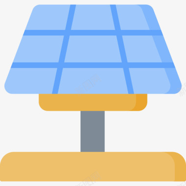 太阳能电池板在44号村平坦图标