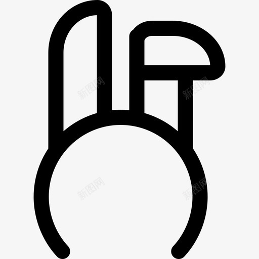 兔耳朵漂亮79直线型svg_新图网 https://ixintu.com 耳朵 漂亮 直线 线型