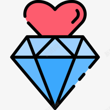 钻石爱170线性颜色图标