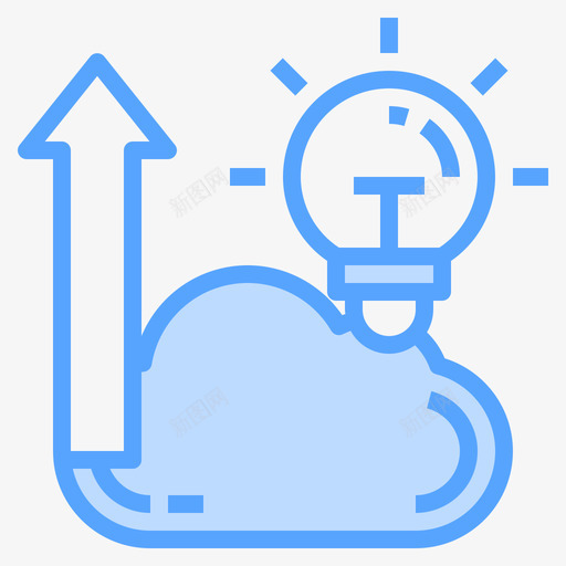 创意云技术45蓝色svg_新图网 https://ixintu.com 创意 技术 蓝色