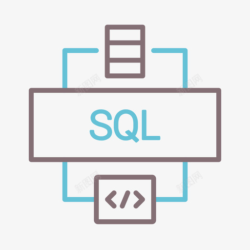 Sql计算机编程图标2线性颜色svg_新图网 https://ixintu.com Sql 计算机 编程 图标 线性 颜色